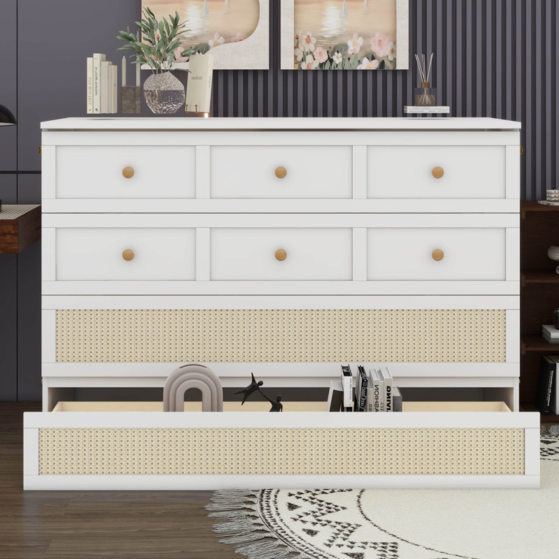 Lit escamotable avec grands tiroirs Anassi, Grand, Blanc