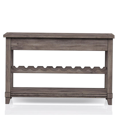 Console Table W/ Wine Bottle Storage & Storage Drawers