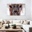 «Frosty Bison», 3 pièces sur toile-98562480