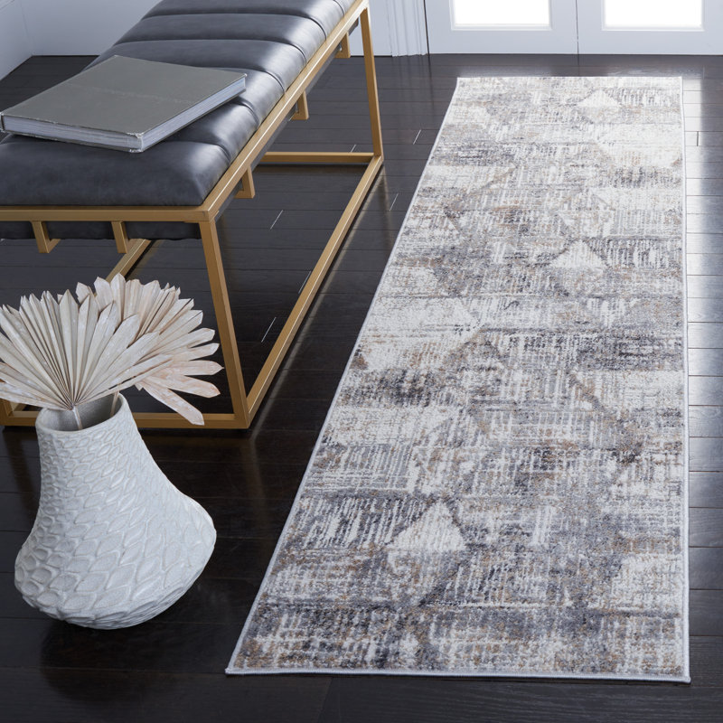 Shivan 100 Performance Abstract Rug, Runner 2'2" x 8'