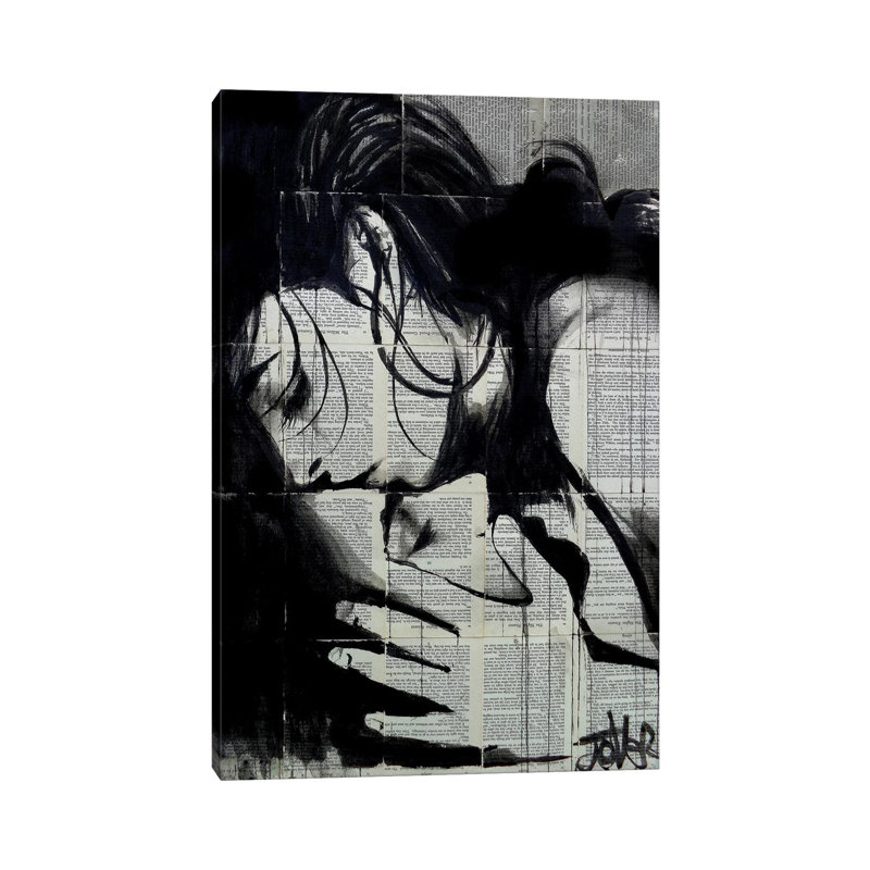 Soul Kiss by Loui Jover - Wrapped Canvas Print, 20.32 cm H x 30.48 cm W