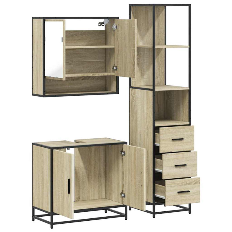 Bathroom Furniture Suite, Sonoma Oak