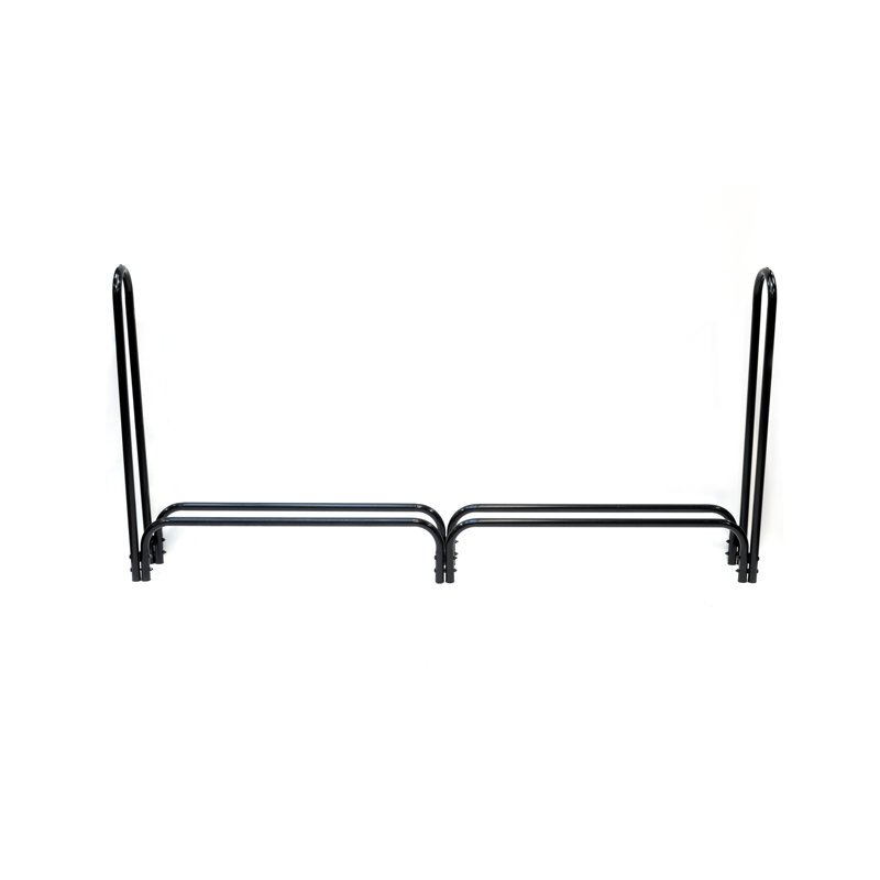 Steel Log Rack, 118 cm H x 244 cm W x 25 cm D