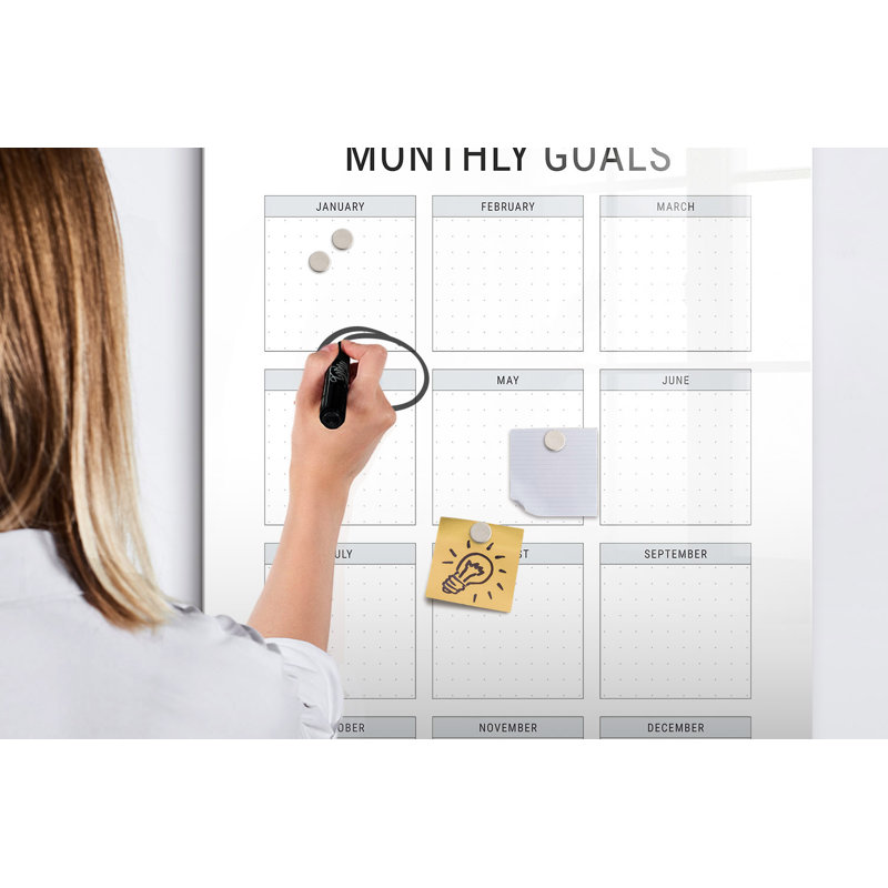 Magnetic Glass Photo Memo Board