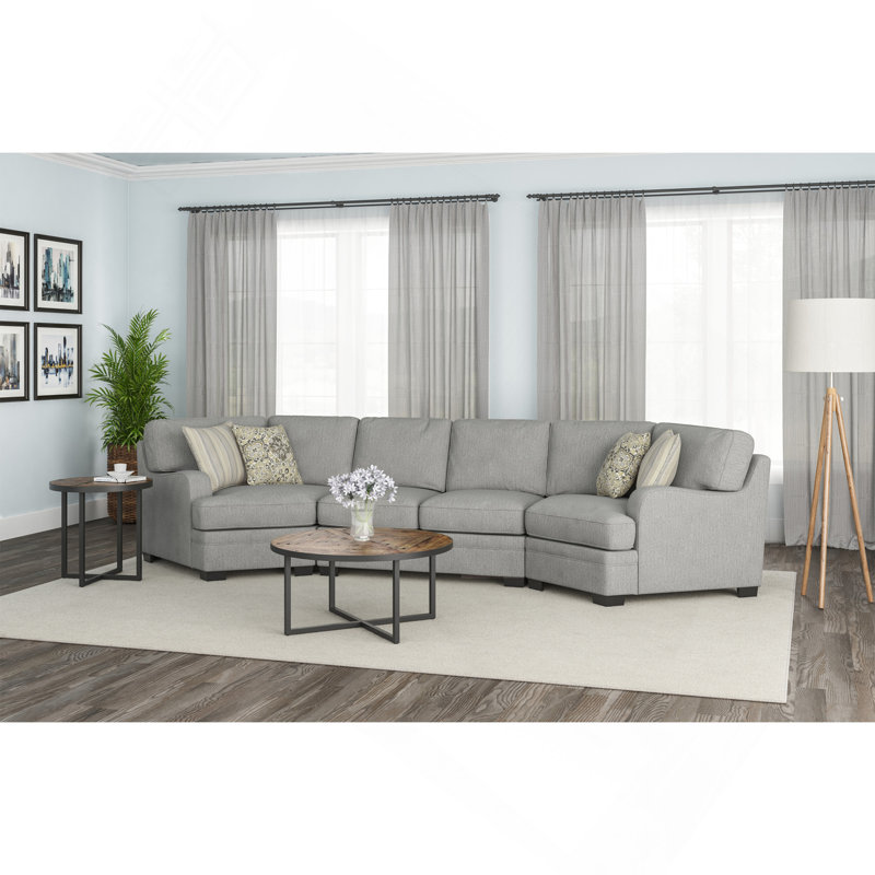 Gray Cuddler Sectional