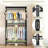 Noeleen Rolling Clothes Rack with Adjustable Shelves & Side Hooks