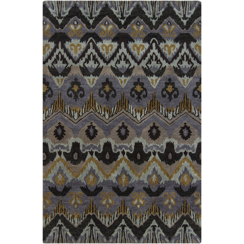 Tapis ikat en laine et viscose Donik, 9 pi x 13 pi