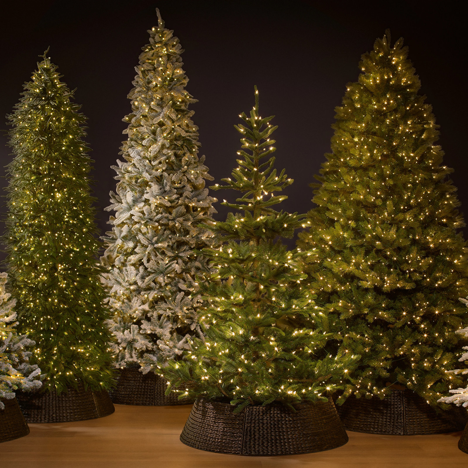 Pre-Lit Spruce Christmas Tree, 7.5' H