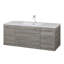 Meuble-lavabo simple 48 po avec plateau en marbre de culture Kato-511965665