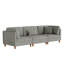 Canapé modulaire rembourré en velours côtelé 3 pièces Seemab-748998446