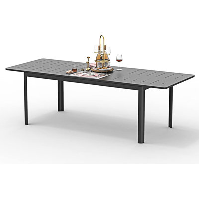 Table de salle à manger extensible pour patio, table d'extérieur