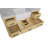 Hitton 48" Single Bathroom Vanity Set with Drift Wood Cabinet and Carrara Marble Countertop-339105820-374037849