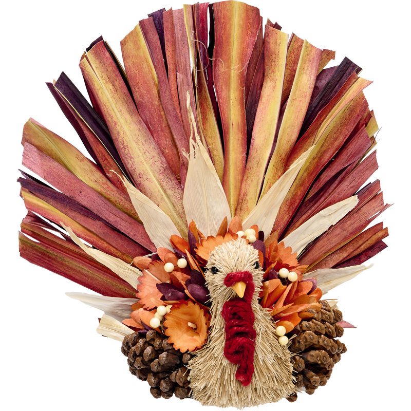 13" Thanksgiving Turkey Tabletop Centerpiece