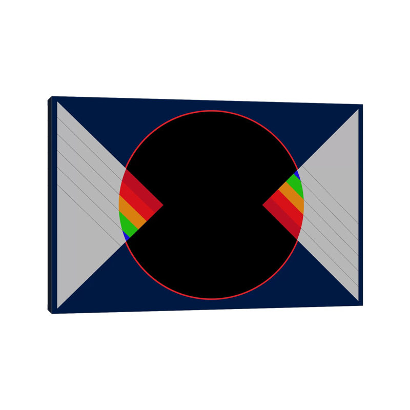Modern Art - Moon In Darkness - Wrapped Canvas Print, 66.04 cm H x 45.72 cm W