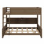 Bunk Bed With Storage Cabinets And USB Ports-1909485901