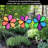 10" Neon Flower Spinner Assortment - 3 Pack