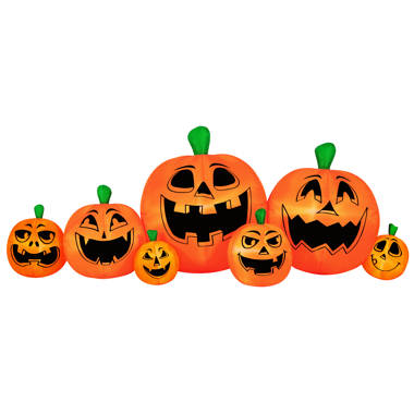 The Holiday Aisle® Happy Halloween Jack-O-Lanterns Garage Door Mural &  Reviews