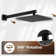 SlideLux Complete Rainfall Shower System with Rough in-Valve and Slide Bar