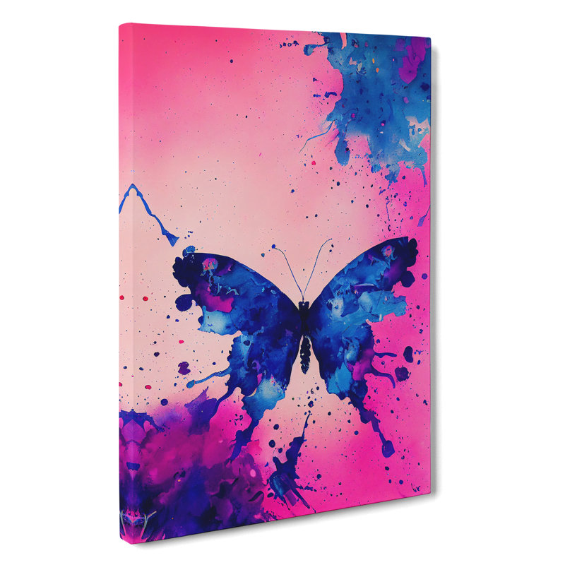 Splashed Butterfly No.3 Abstract - Wrapped Canvas, 50cm H x 35cm W x 3cm D