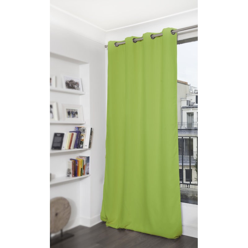 Rauseo Blackout Curtain Single Panel, Apple green
