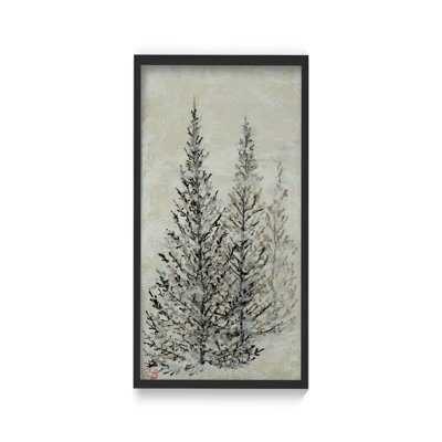 Art mural sur toile "Silent Pines" par Karen Biery