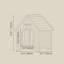 Niche pour chien moderne en bois avec coussin en EVA - Maison en cèdre massif pour petits chiens et chats