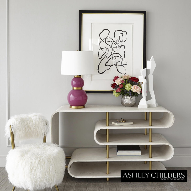 Hailey Chair-Mongolian Lamb-White