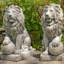 Statue de lion 2 pièces Nenzel-840999907