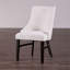 Transitional Style 2Pc Arm Chair Angled Legs Padded Wing Back Welt Dining Room