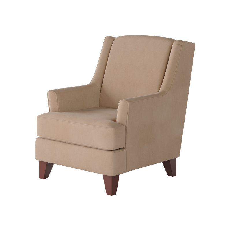 Venton Wingback Chair, Bella Blush Polyester