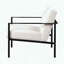 Chaise d'appoint avec structure en métal