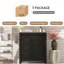 Meuble-lavabo rustique 30 po avec lavabo en céramique-1322515281