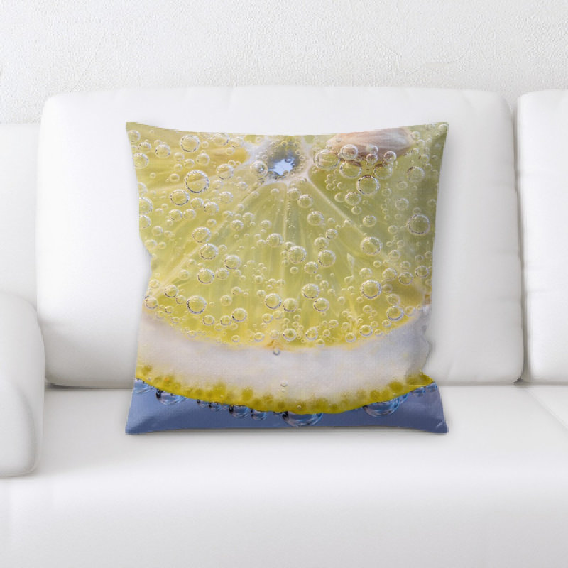 Coussin de tranche de citron