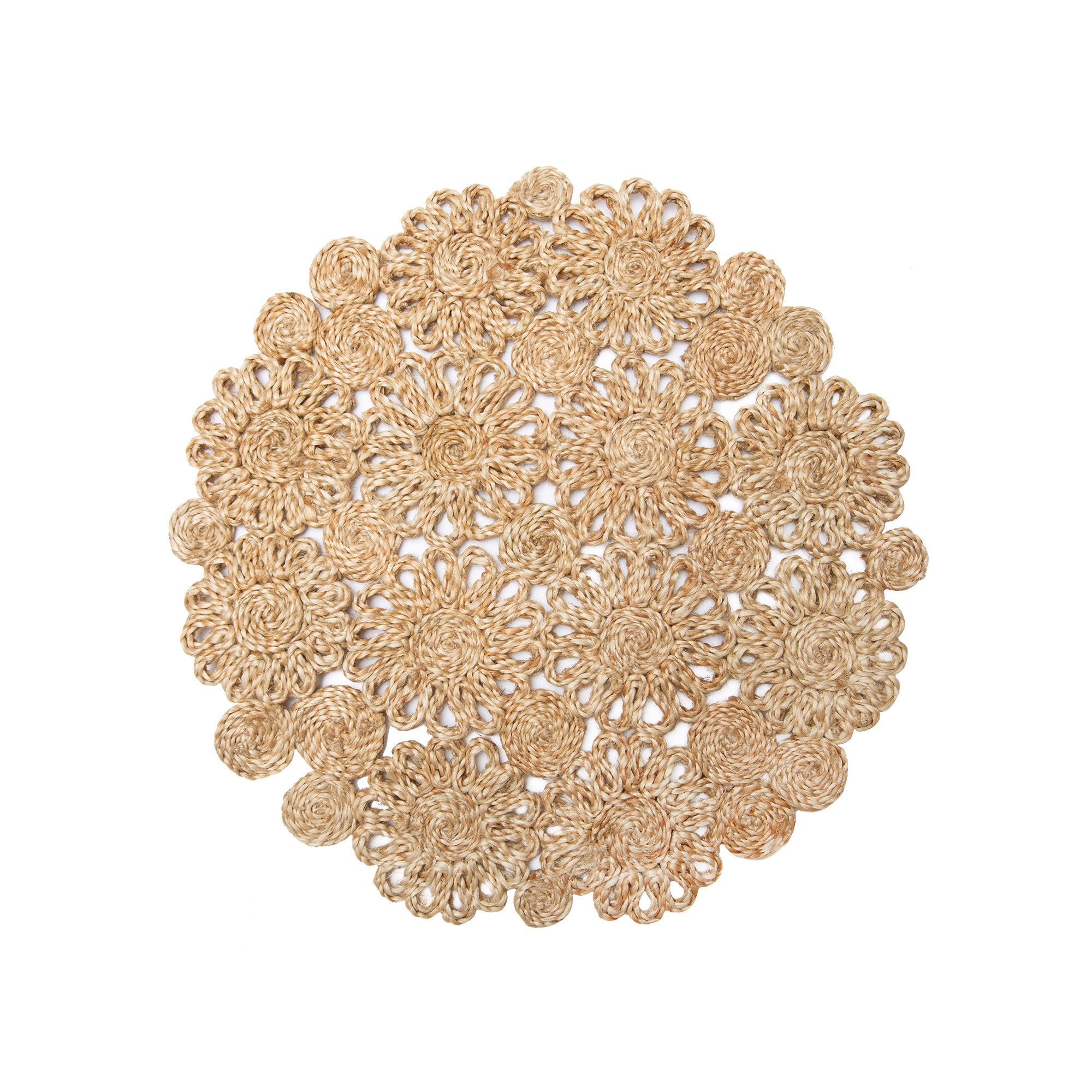 Bladwell Jute Round Placemat, Natural