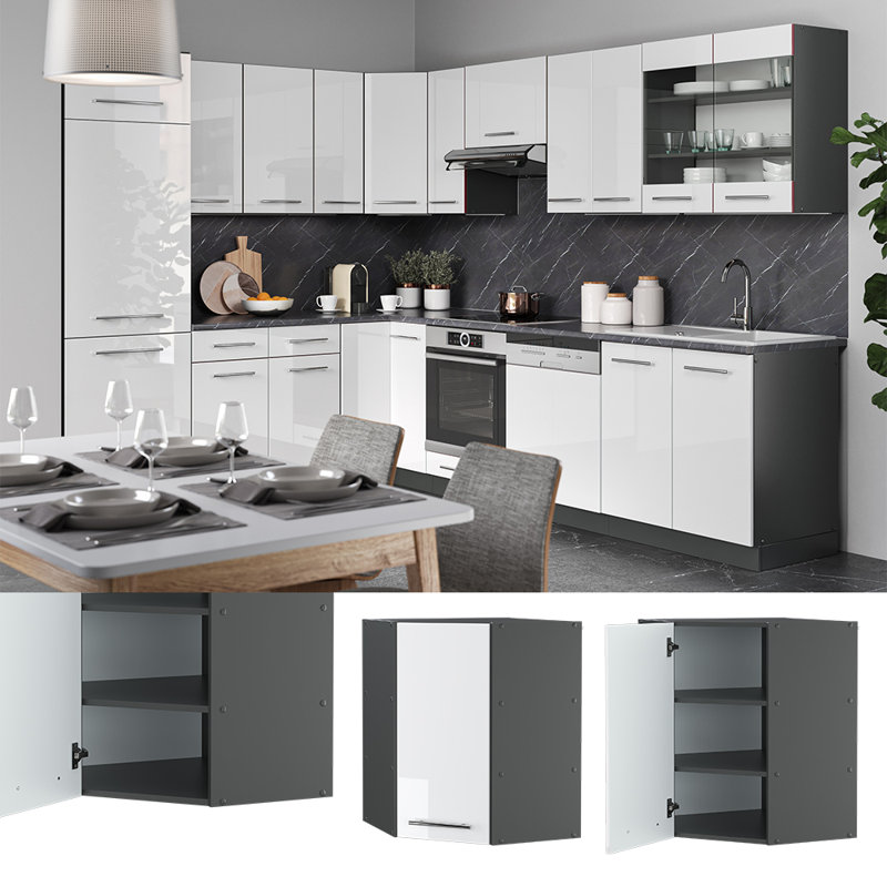 Bernardini 229 + front white HGL (46), Anthracite/White