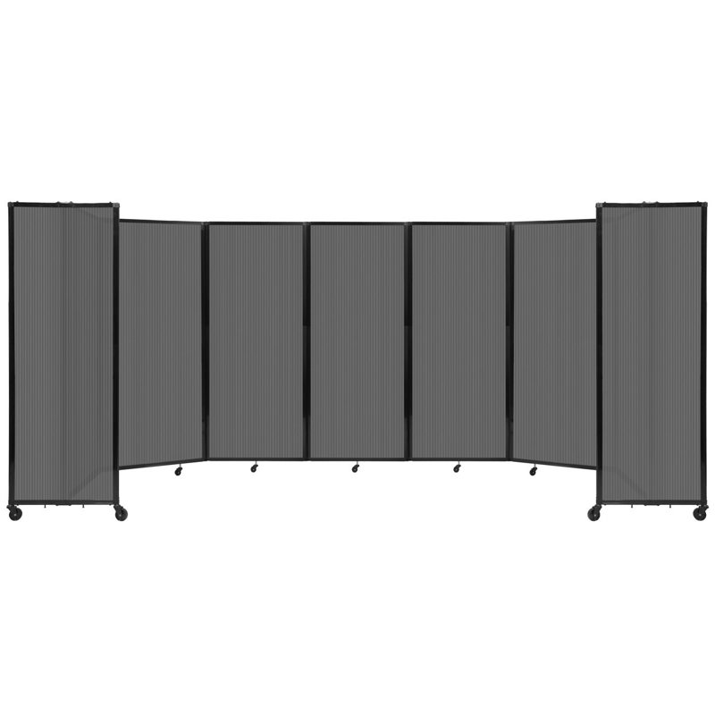 Cloison murale en polycarbonate 360, Gris foncé, H 82 po x l 234 po