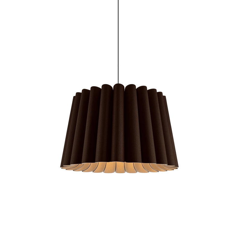 Luminaire suspendu long Renata, Ébène