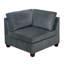 Canapé modulaire contemporain en chenille gris de 6 pièces comprenant 3 canapés d'angle, 2 fauteuils sans accoudoirs et 1 canapé spacieux de 6 pièces avec coins modernes et modernes