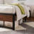 Saunderstown Industrial Style 14" Wood Platform Bed-1413452577