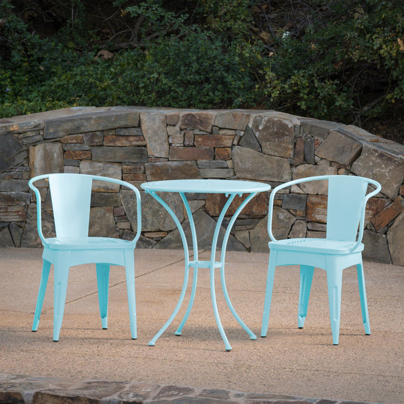 3 Pc Kd Metal Set, Light Blue