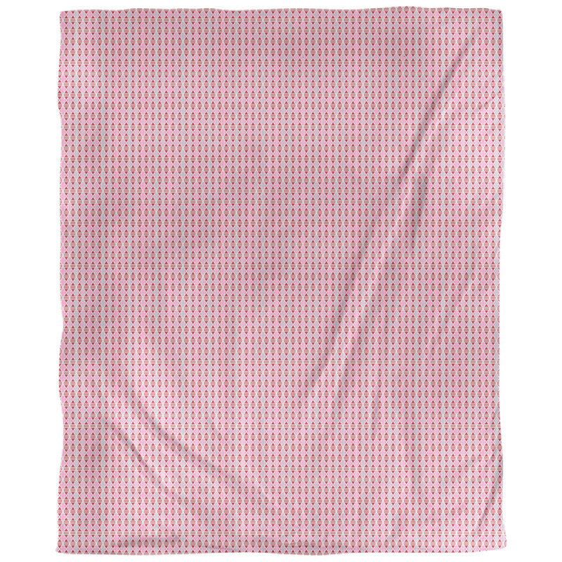 Fabric, Pink/Red, 58" L x 36" W, Faux Linen