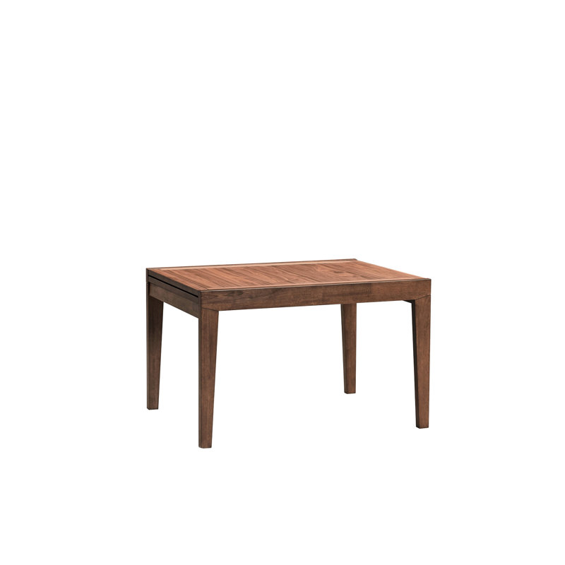 Table de salle à manger avec placage en noyer et rallonge de 47 po - charge rectangulaire de 100 lb avec un poids de 95,38 lb