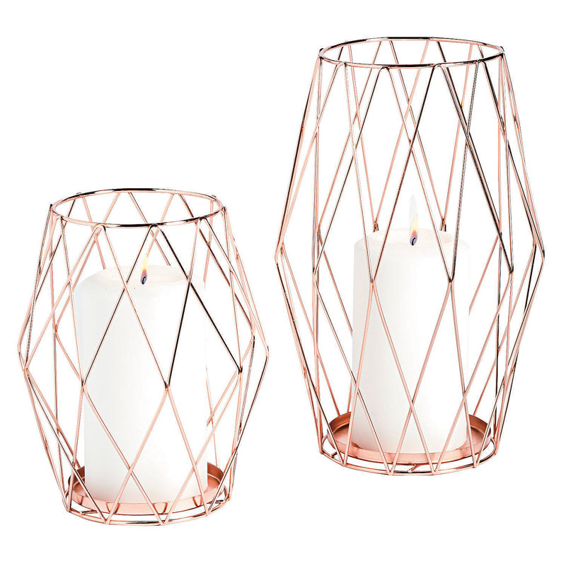 12.4'' H Metal Tabletop Tealight Holder