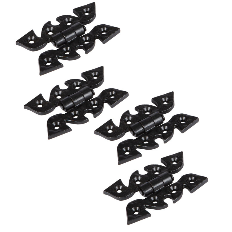 Hammer & Tongs - Ornate Cabinet Hinge - H75mm - Black