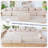 Boneless U Shaped Modular Sectional Sofa Couch-823979319-823979316