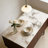 3 D wave texture sideboard