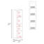 Armoire de rangement 4 tablettes en noyer teint-1928900959