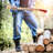 Pickaroon Logging Tool - 31.2” Log Grabber with Hickory Wood Handle - Hookaroon with Pick for Dragging or Stacking Logs - Log Roller Tool - Forestry Tools