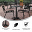 Table carrée pour l'intérieur et l'extérieur en aluminium à plateau lisse avec base Siward-848676356-921347168