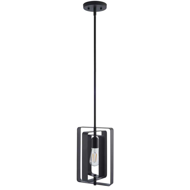 Luminaire suspendu rectangulaire 1 lumière Brenton